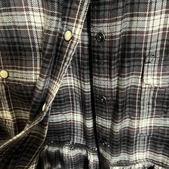 Lucky Brand Plaid Western Babydoll Shirt - NWT! - Picture 7 of 9